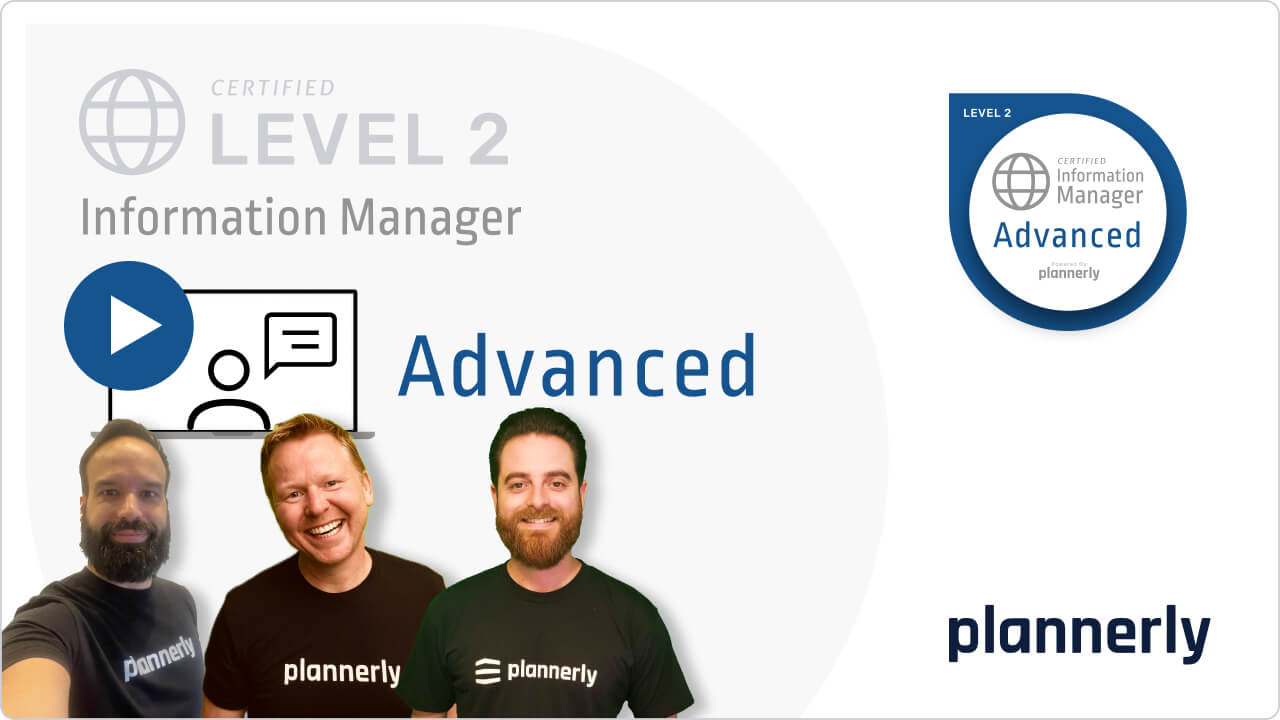 Level 2 Information Manager – Advanced