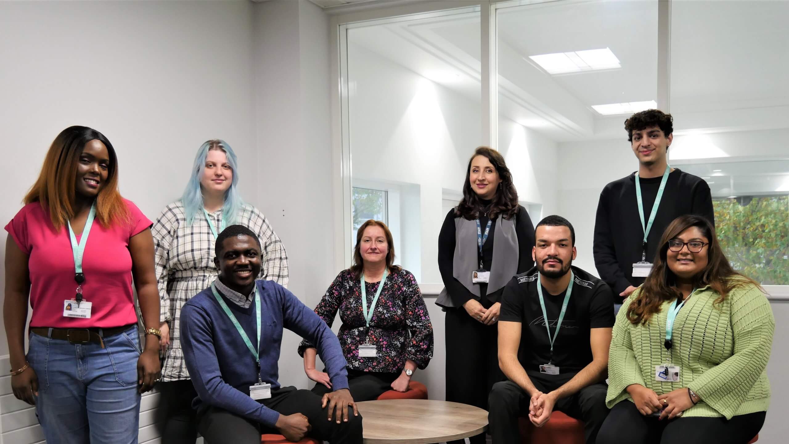 LSBU MSc students and staff in the School of the Built Environment, part of the cohort studying Information Management and AI in Construction with Plannerly