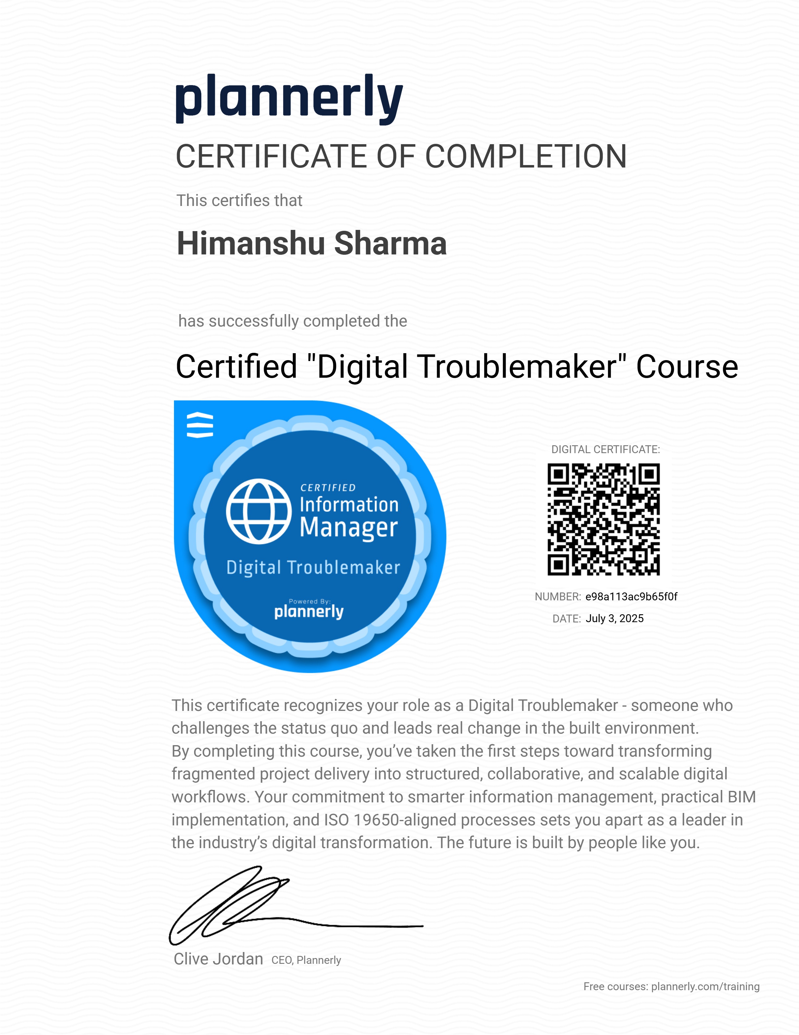 Certified "Digital Troublemaker" 😉