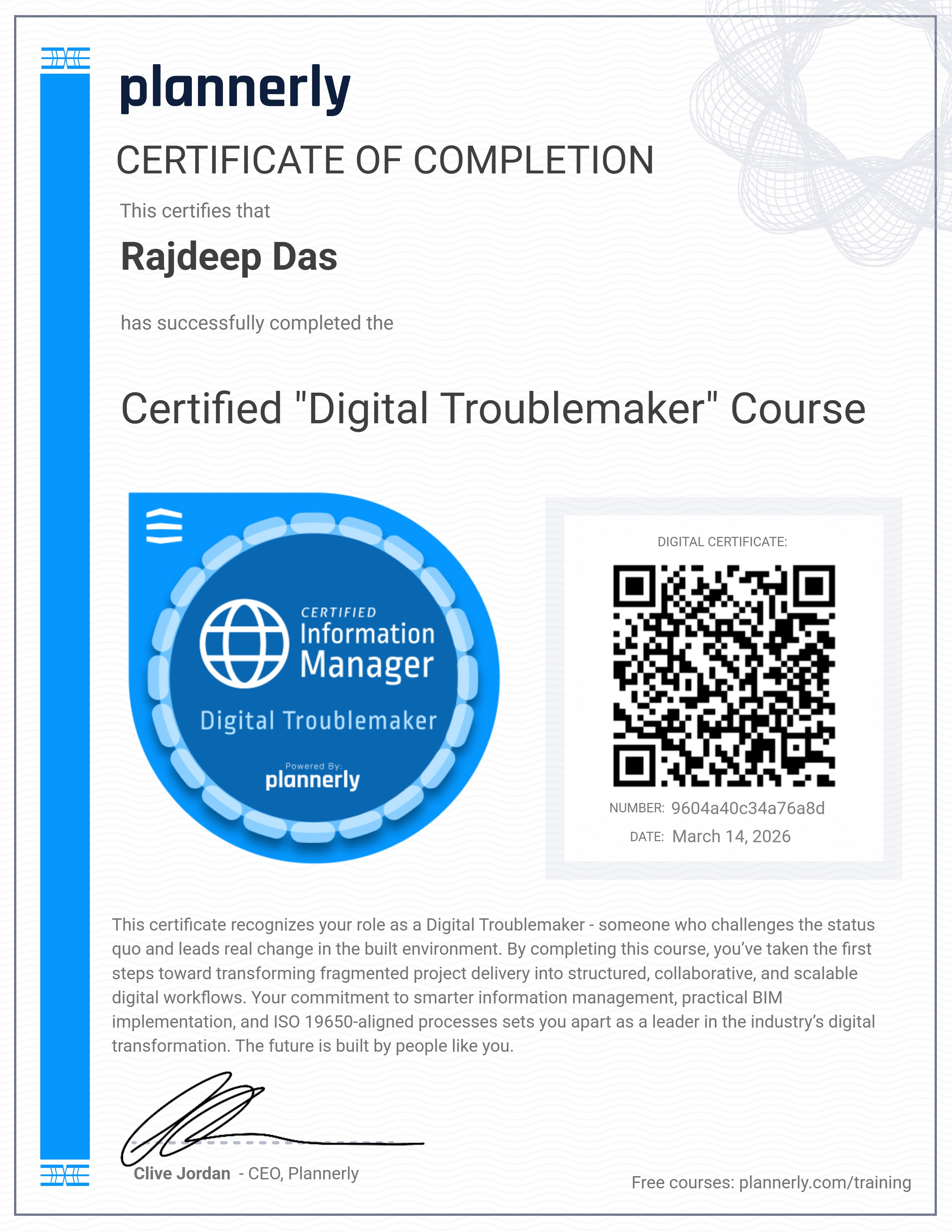 Certified "Digital Troublemaker" 😉