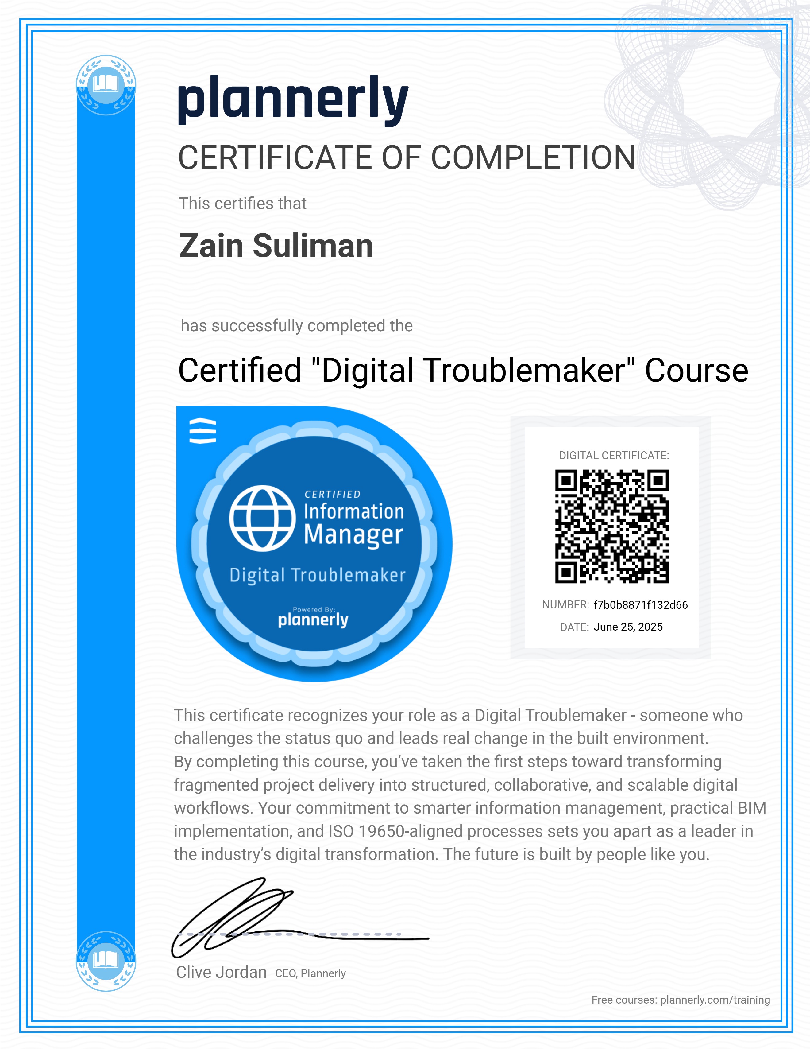 Certified "Digital Troublemaker" 😉