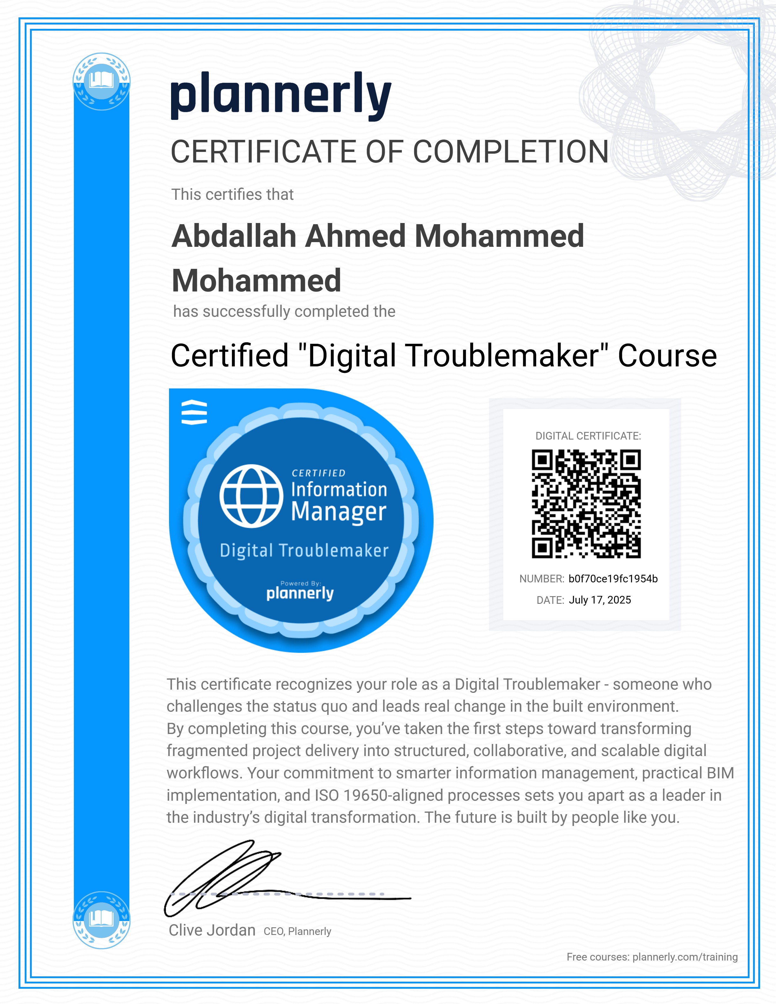 Certified "Digital Troublemaker" 😉