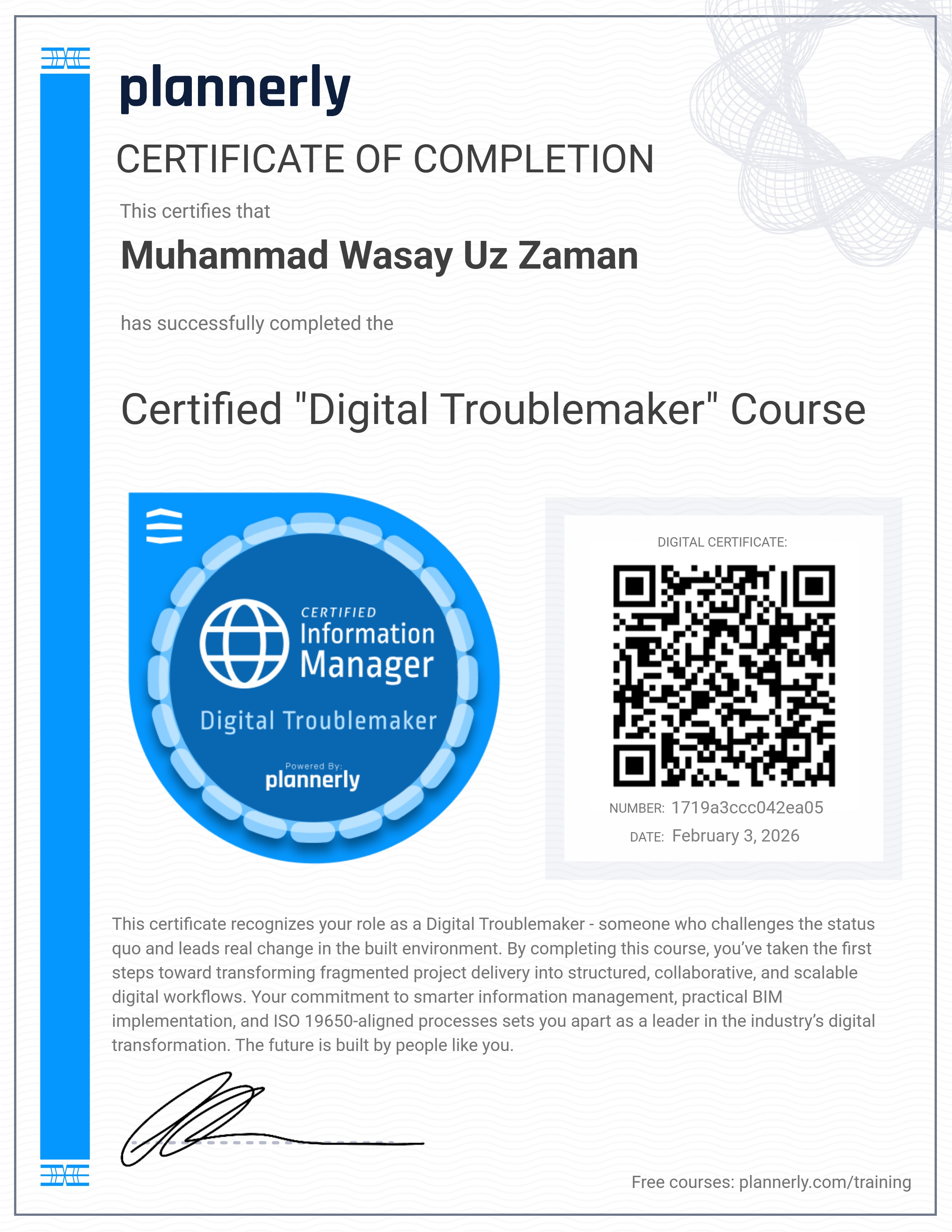 Certified "Digital Troublemaker" 😉