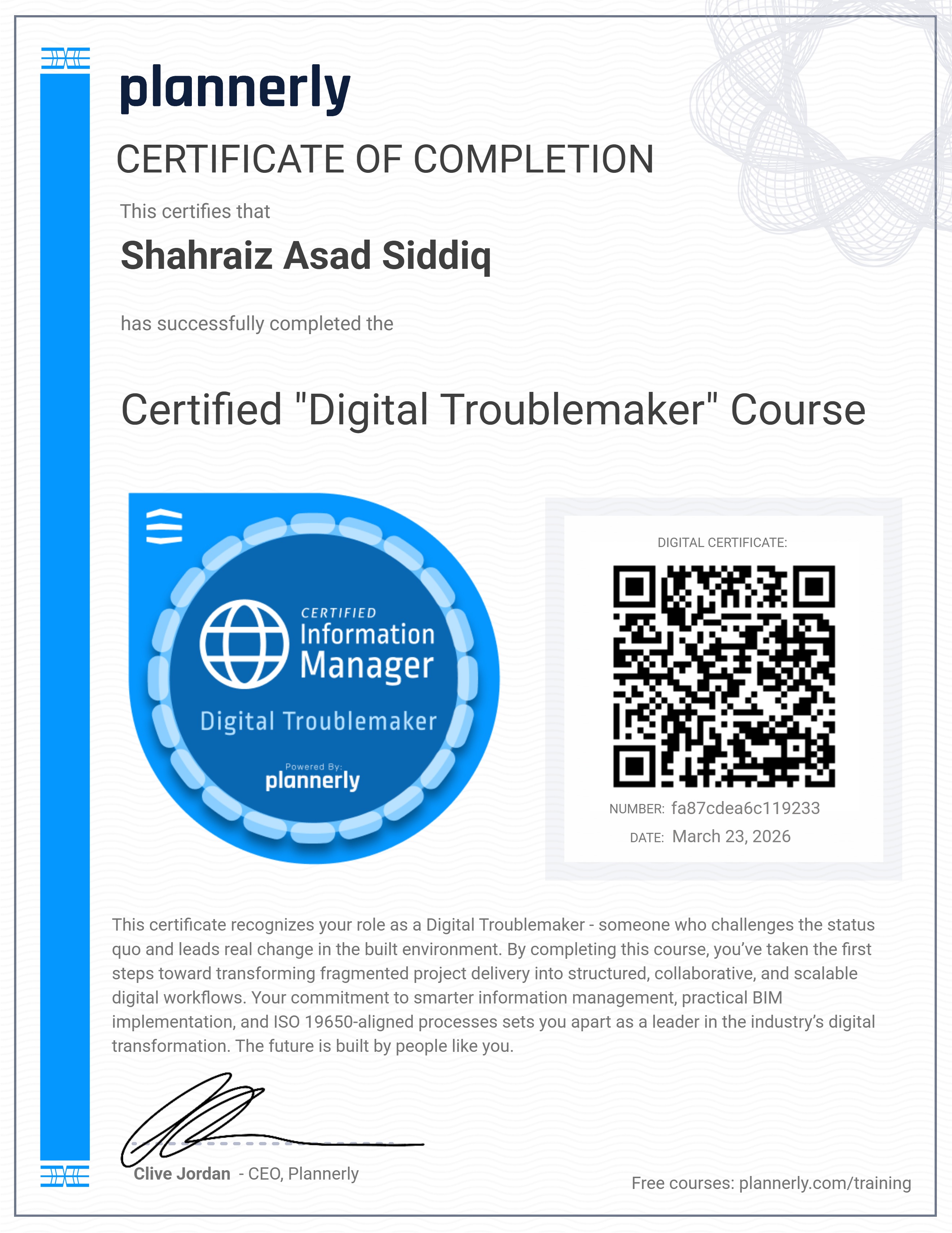 Certified "Digital Troublemaker" 😉