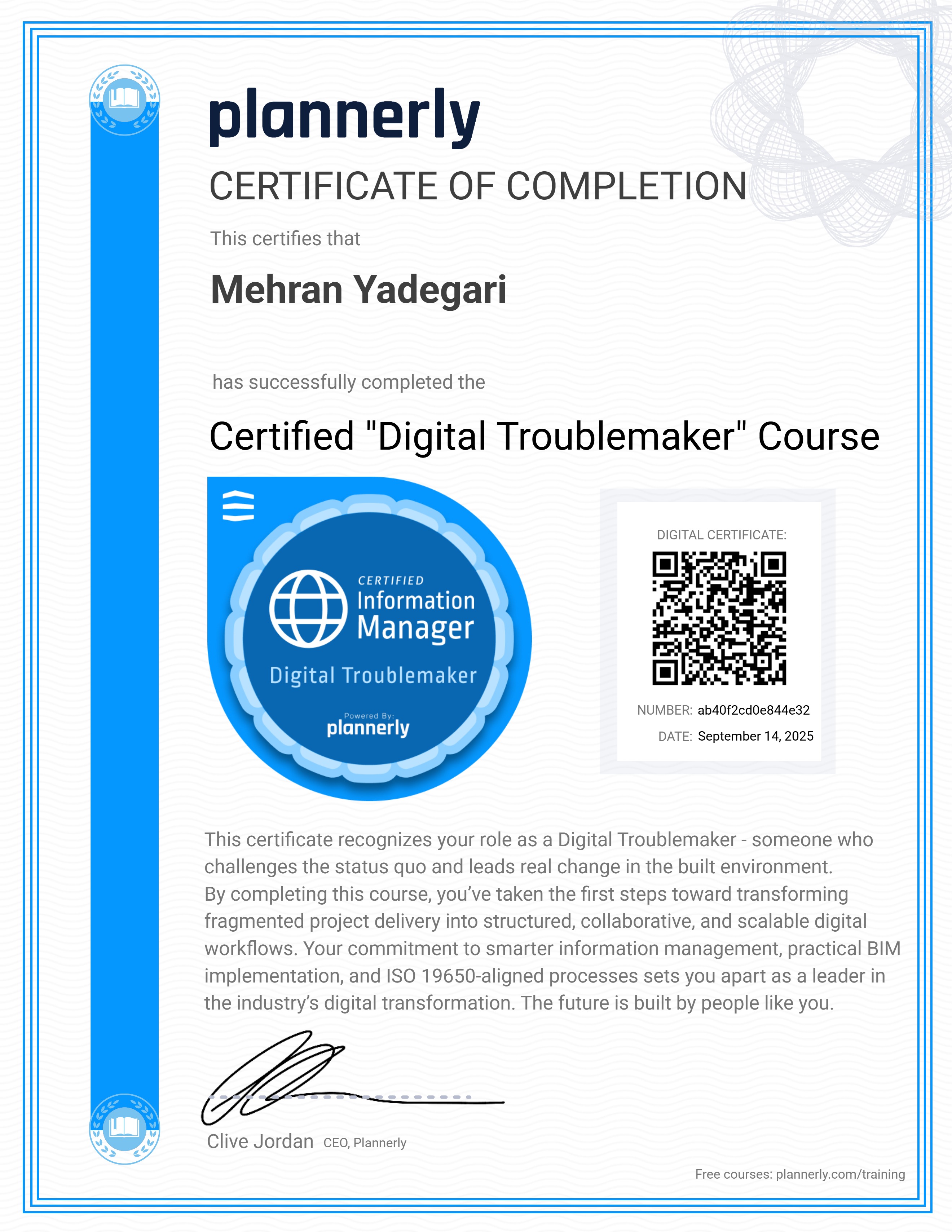 Certified "Digital Troublemaker" 😉