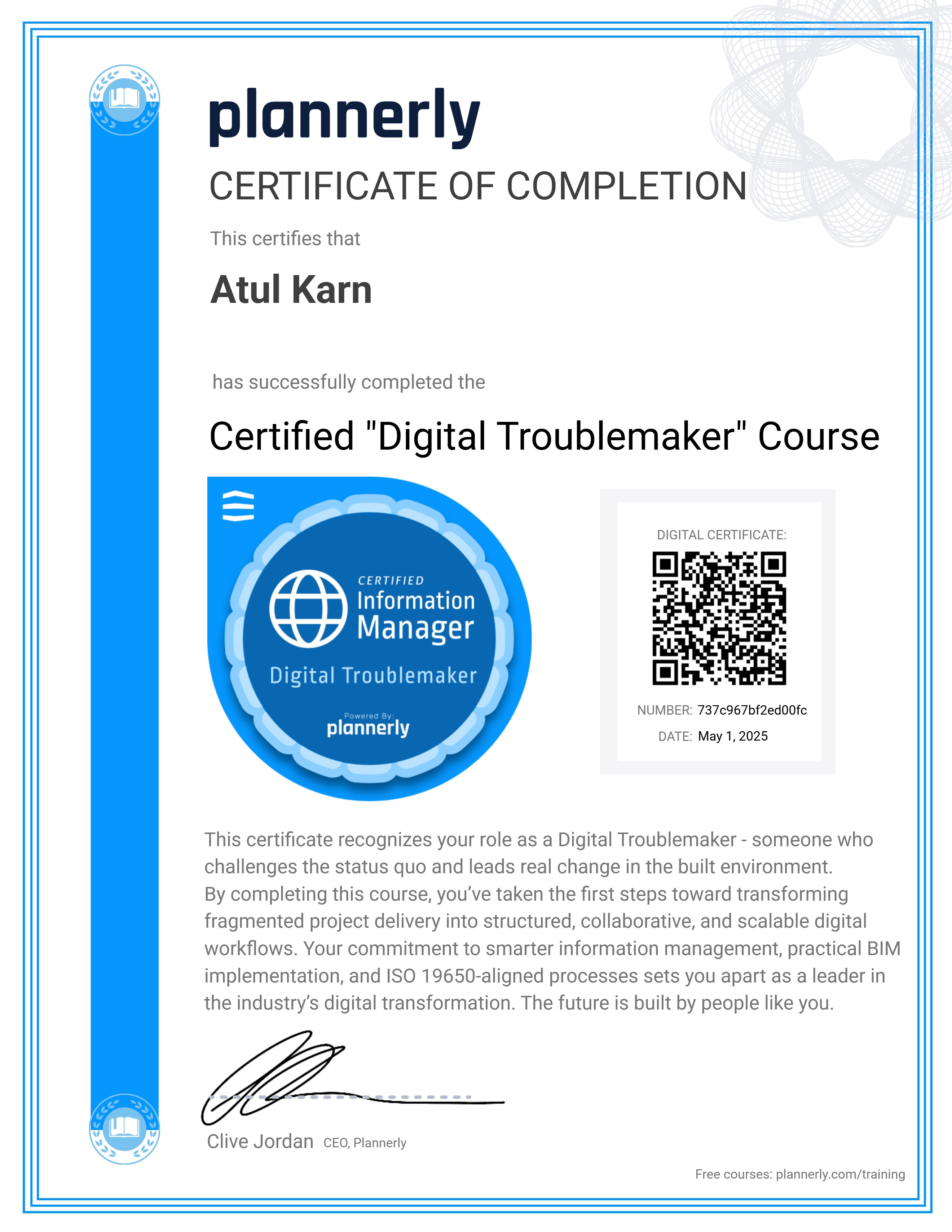 Certified "Digital Troublemaker" 😉