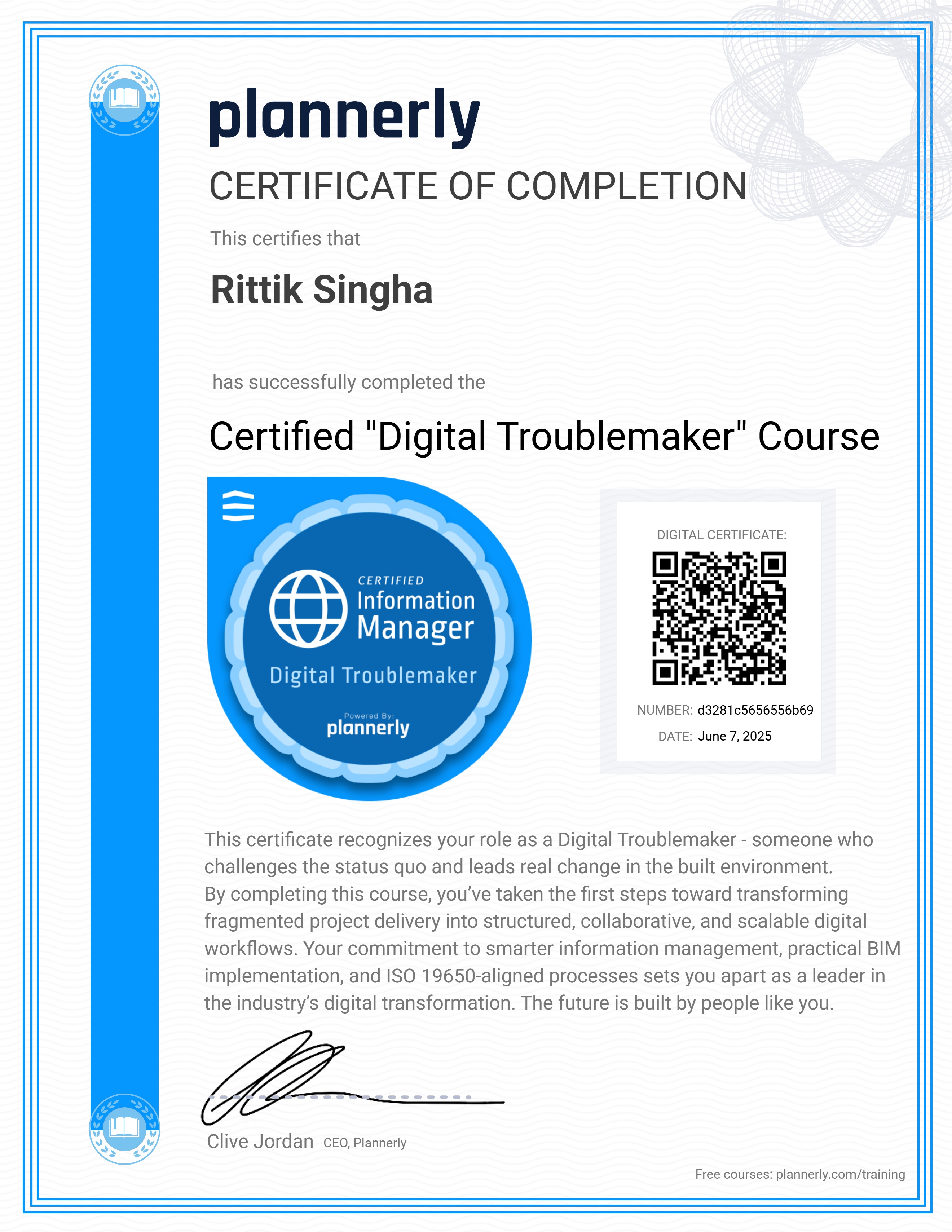 Certified "Digital Troublemaker" 😉