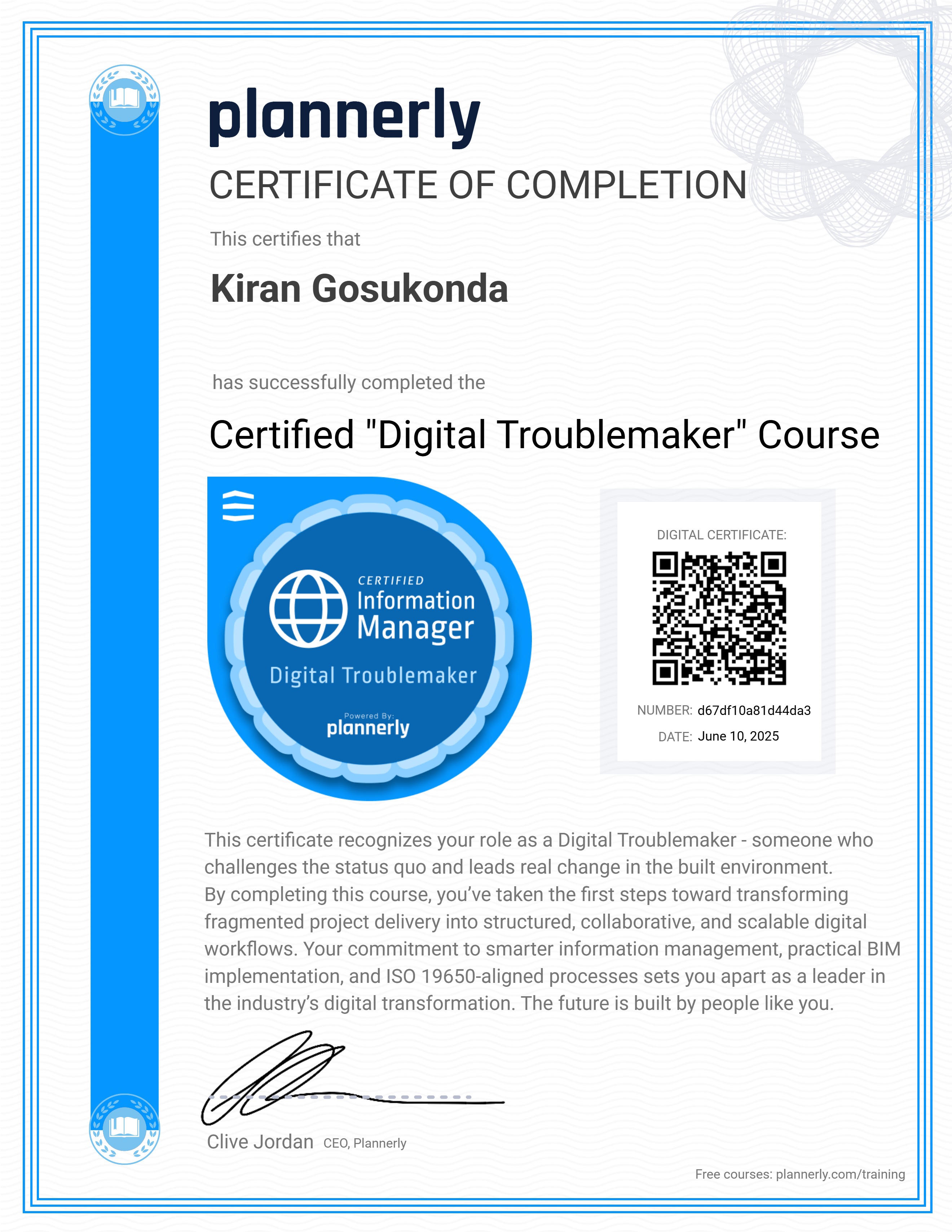 Certified "Digital Troublemaker" 😉