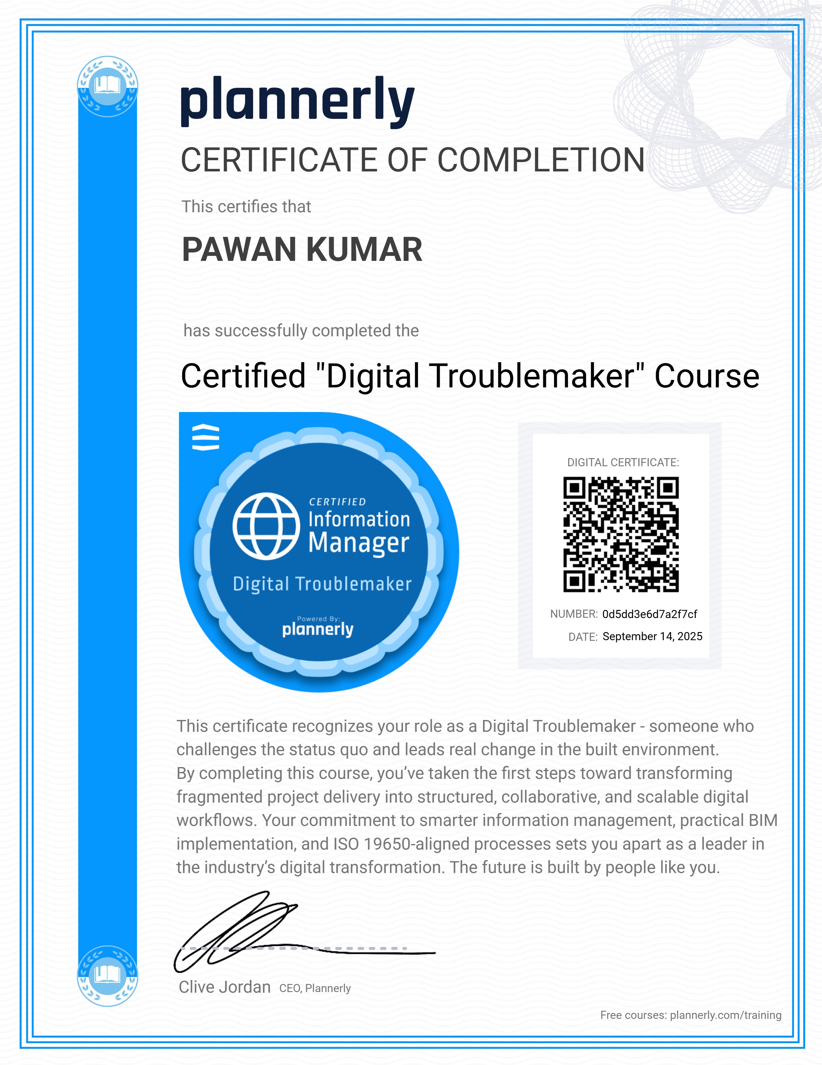 Certified "Digital Troublemaker" 😉