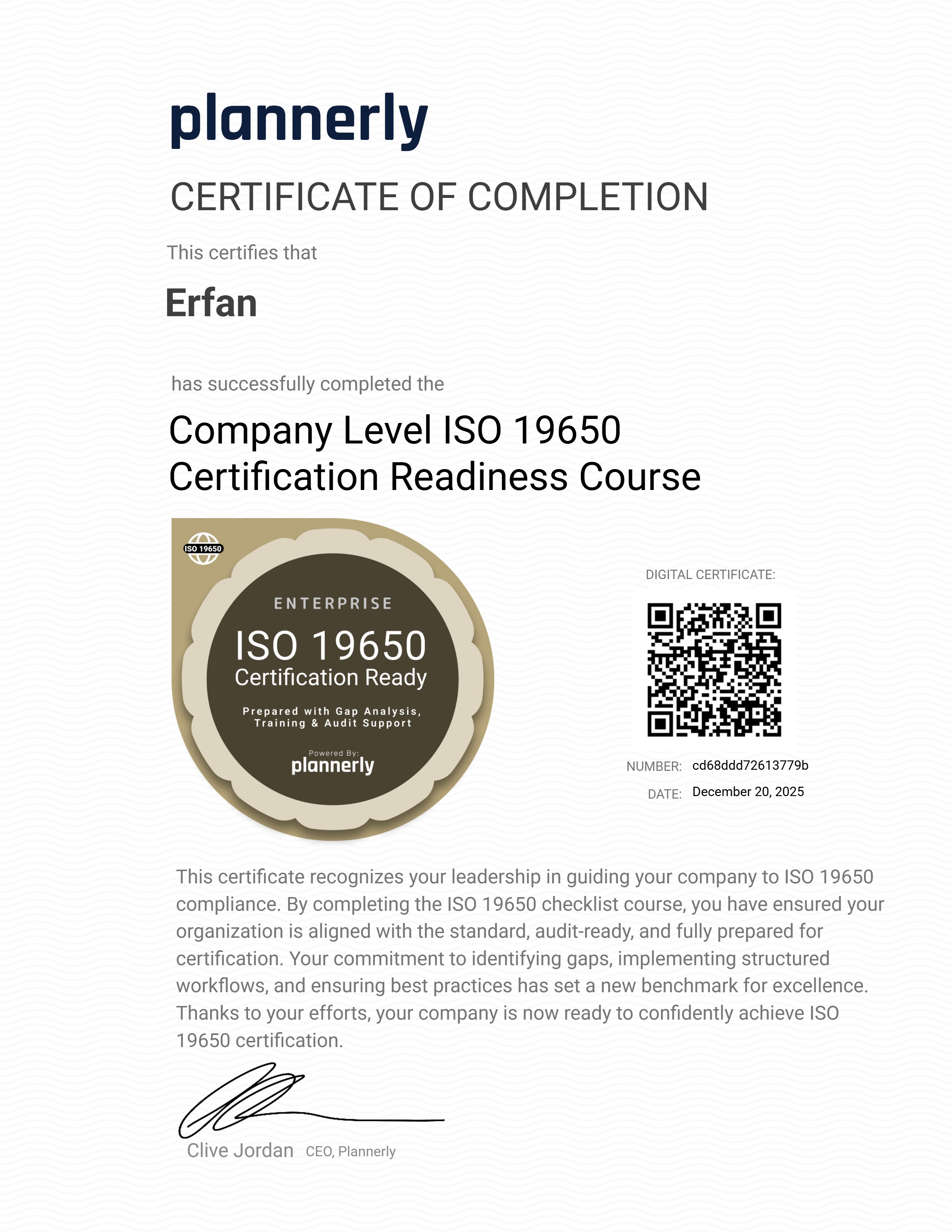 ISO 19650 Company Compliance (with Checklist)