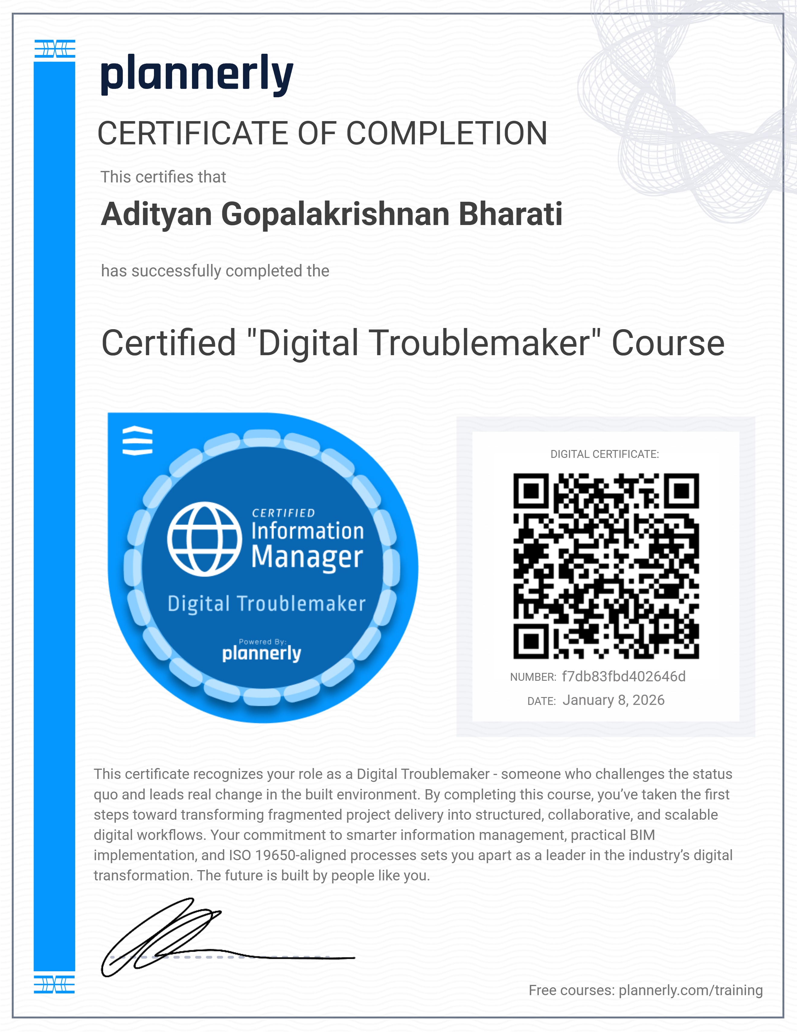 Certified "Digital Troublemaker" 😉