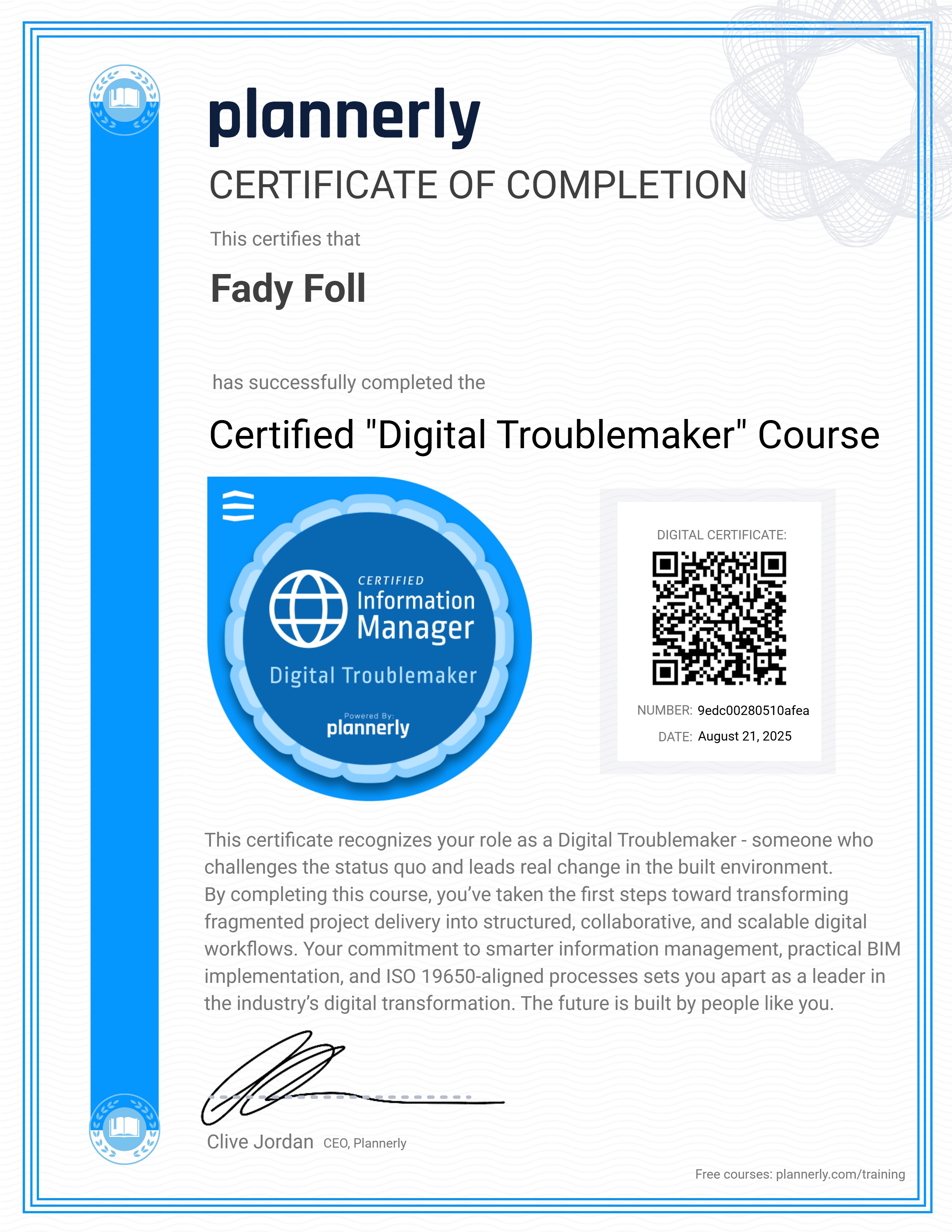 Certified "Digital Troublemaker" 😉