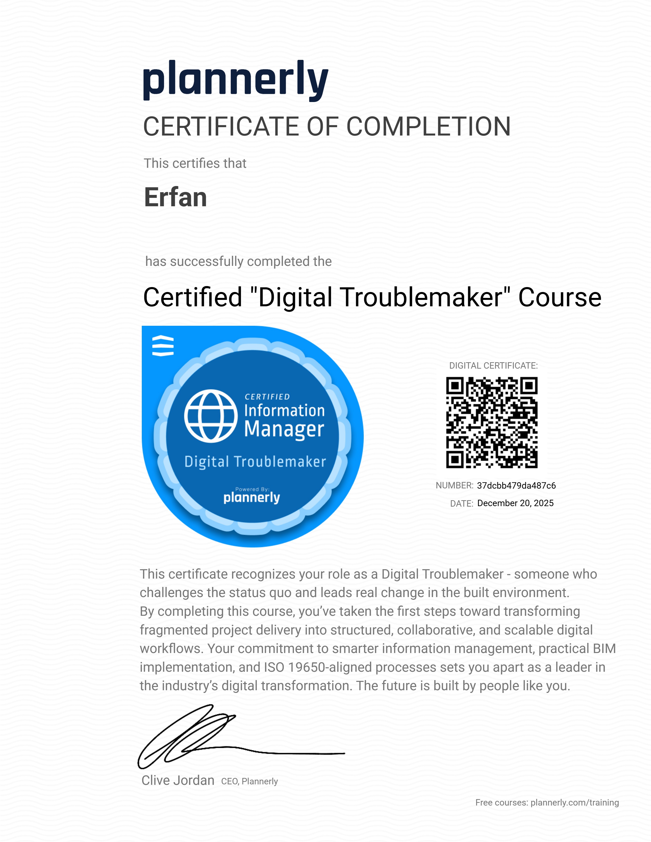 Certified "Digital Troublemaker" 😉