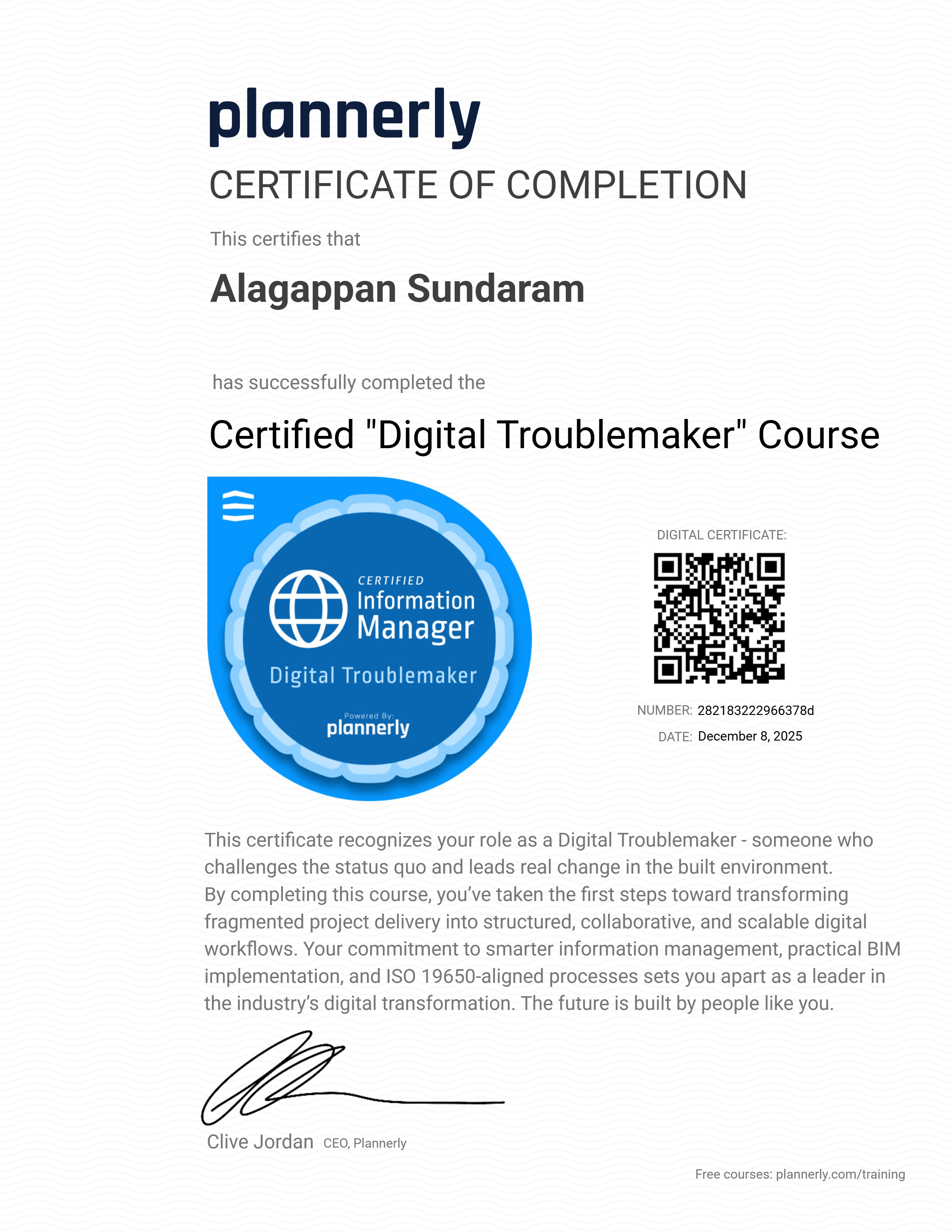 Certified "Digital Troublemaker" 😉