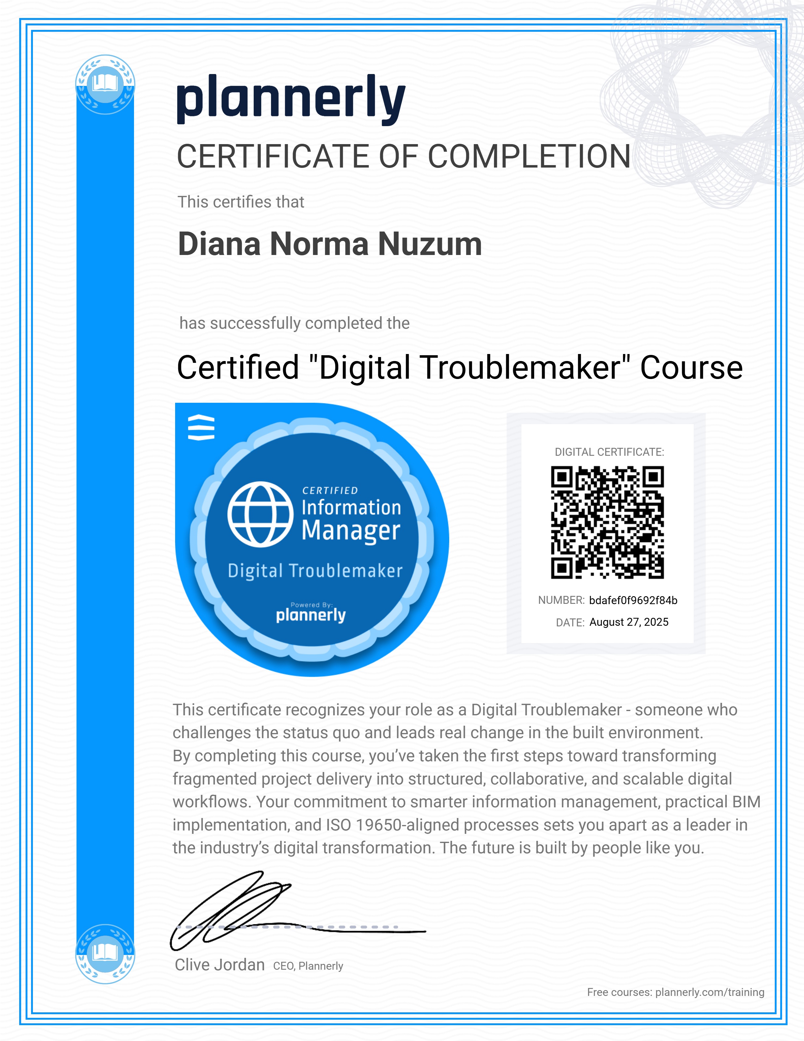 Certified "Digital Troublemaker" 😉