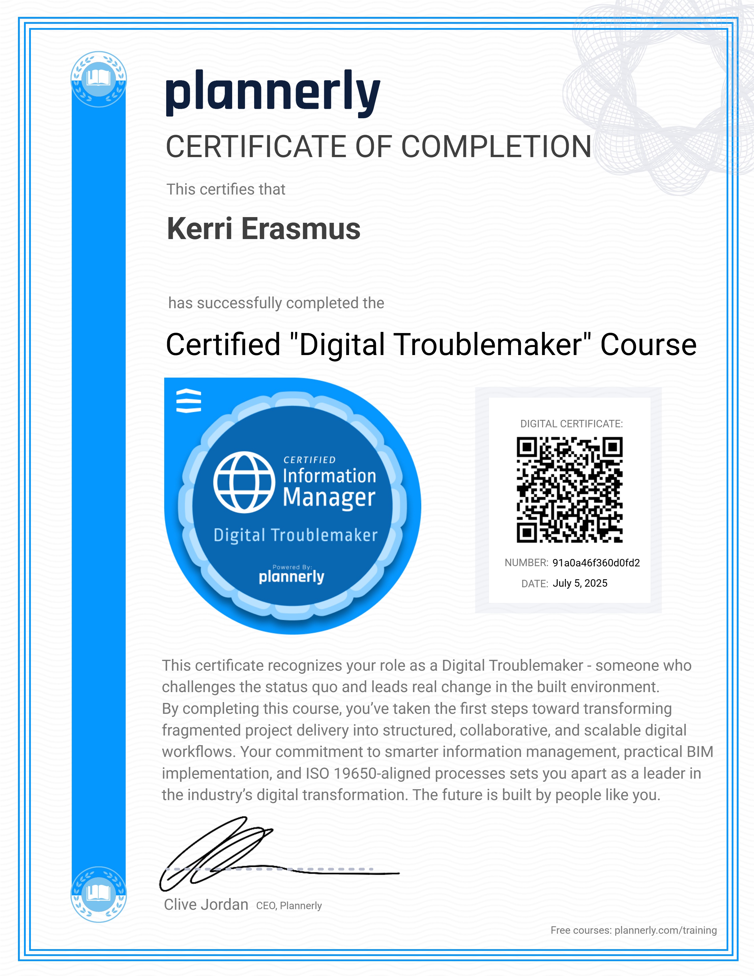 Certified "Digital Troublemaker" 😉