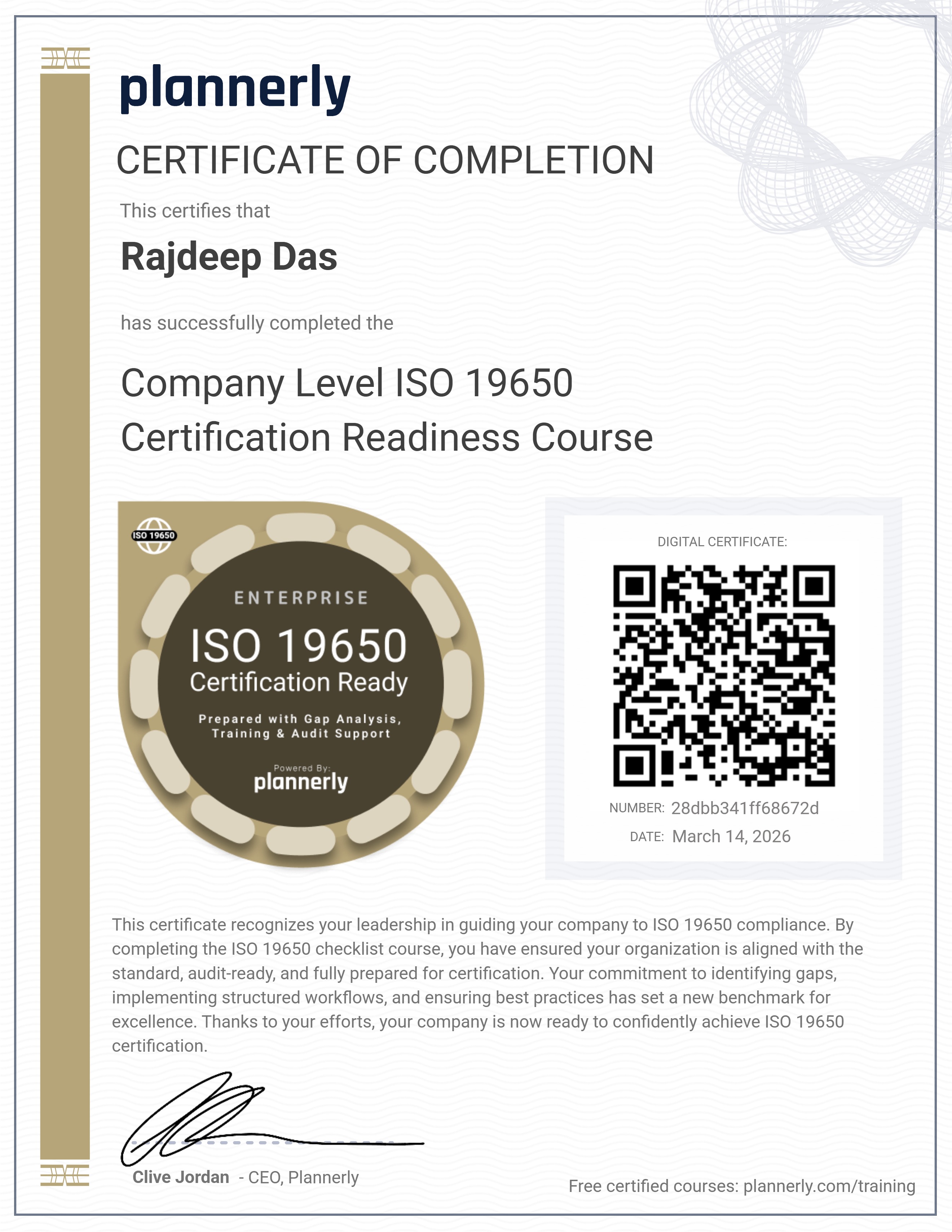 ISO 19650 Company Compliance (with Checklist)