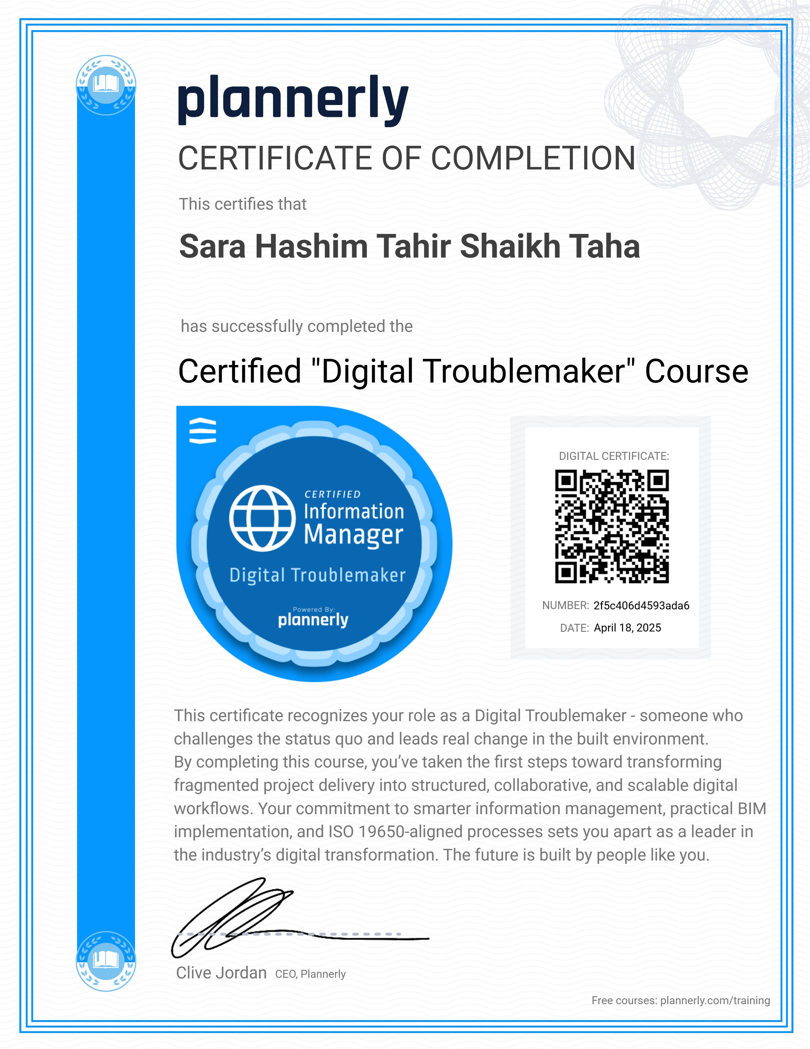 Certified "Digital Troublemaker" 😉