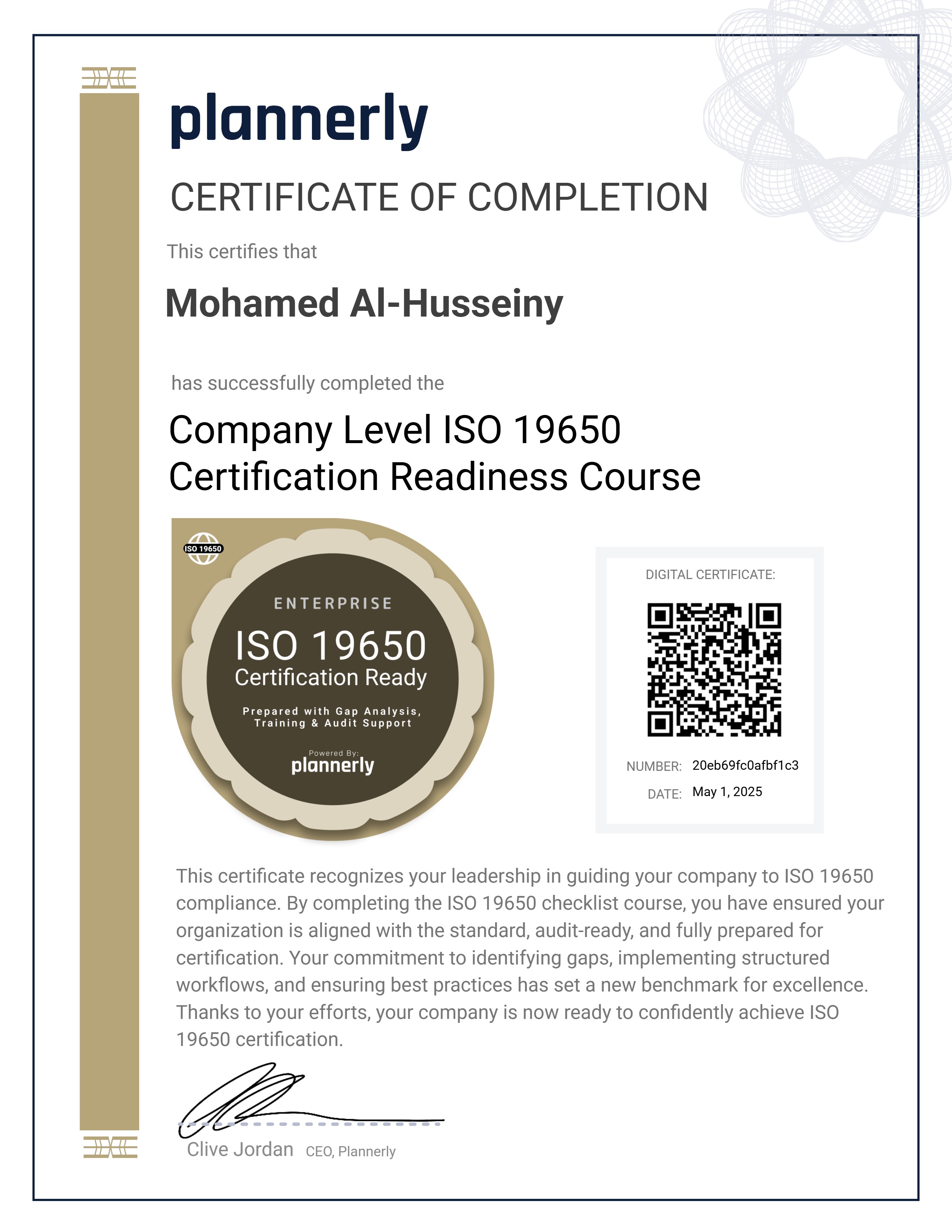 ISO 19650 Company Compliance (with Checklist)