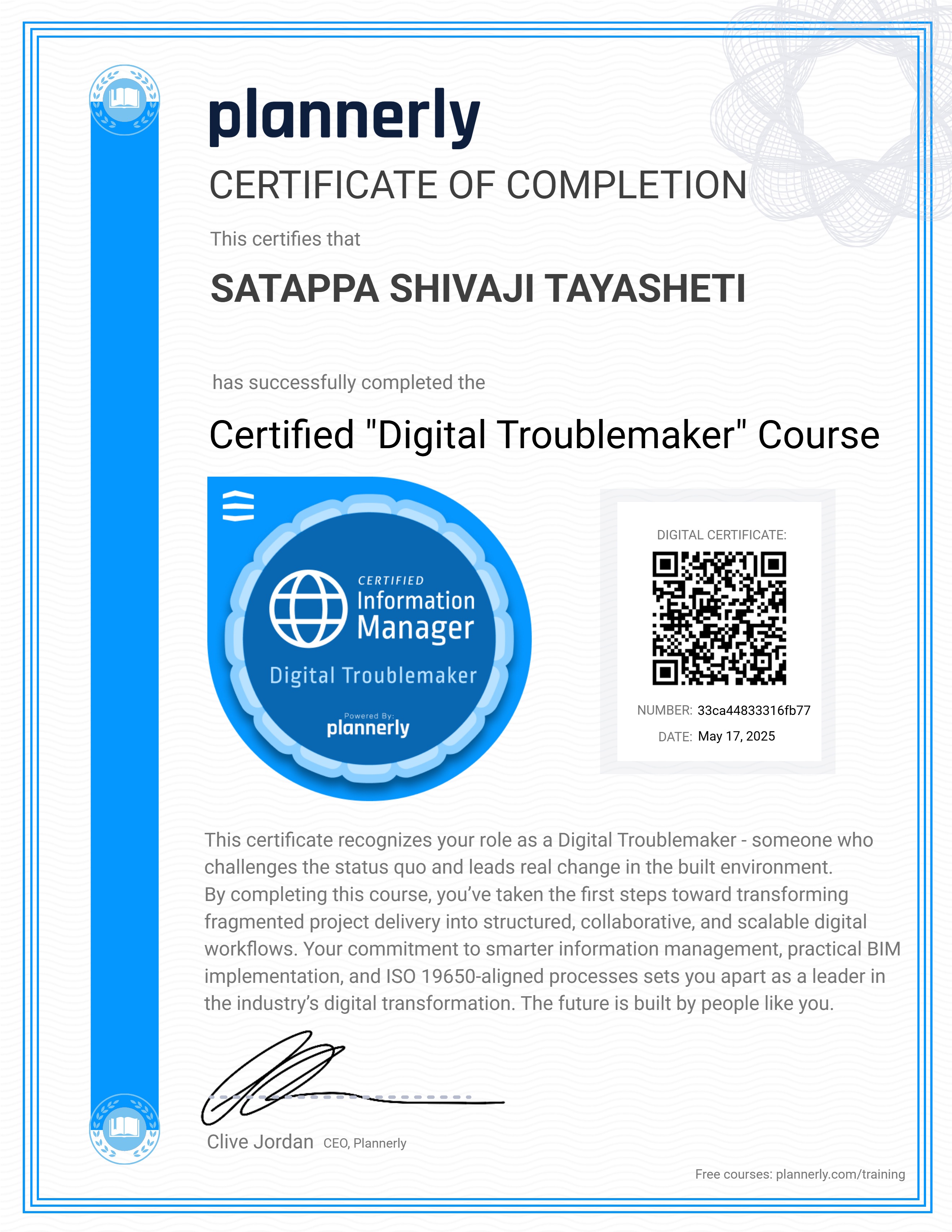 Certified "Digital Troublemaker" 😉
