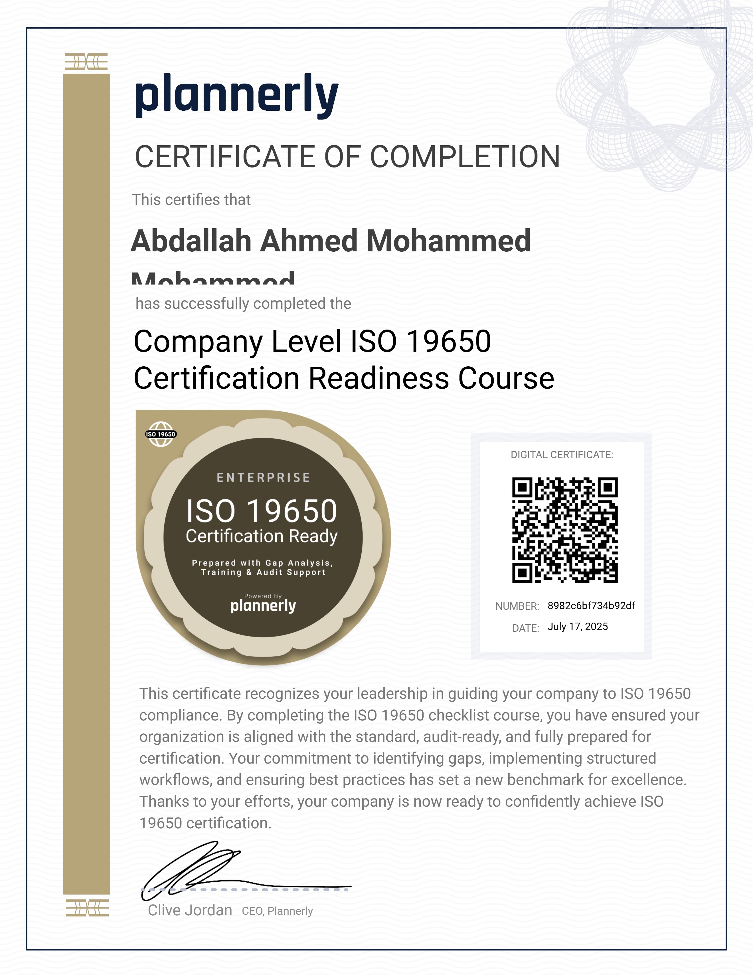ISO 19650 Company Compliance (with Checklist)