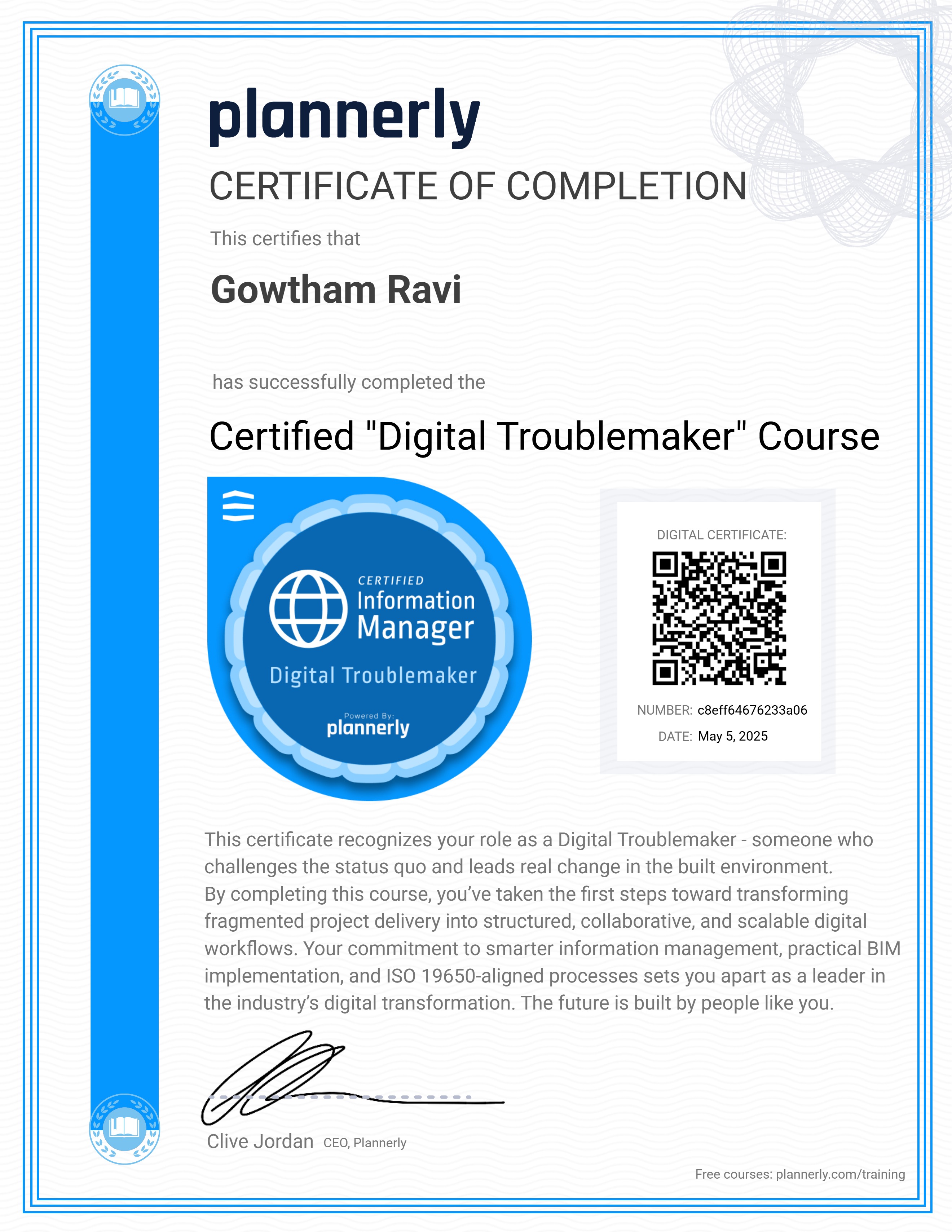 Certified "Digital Troublemaker" 😉