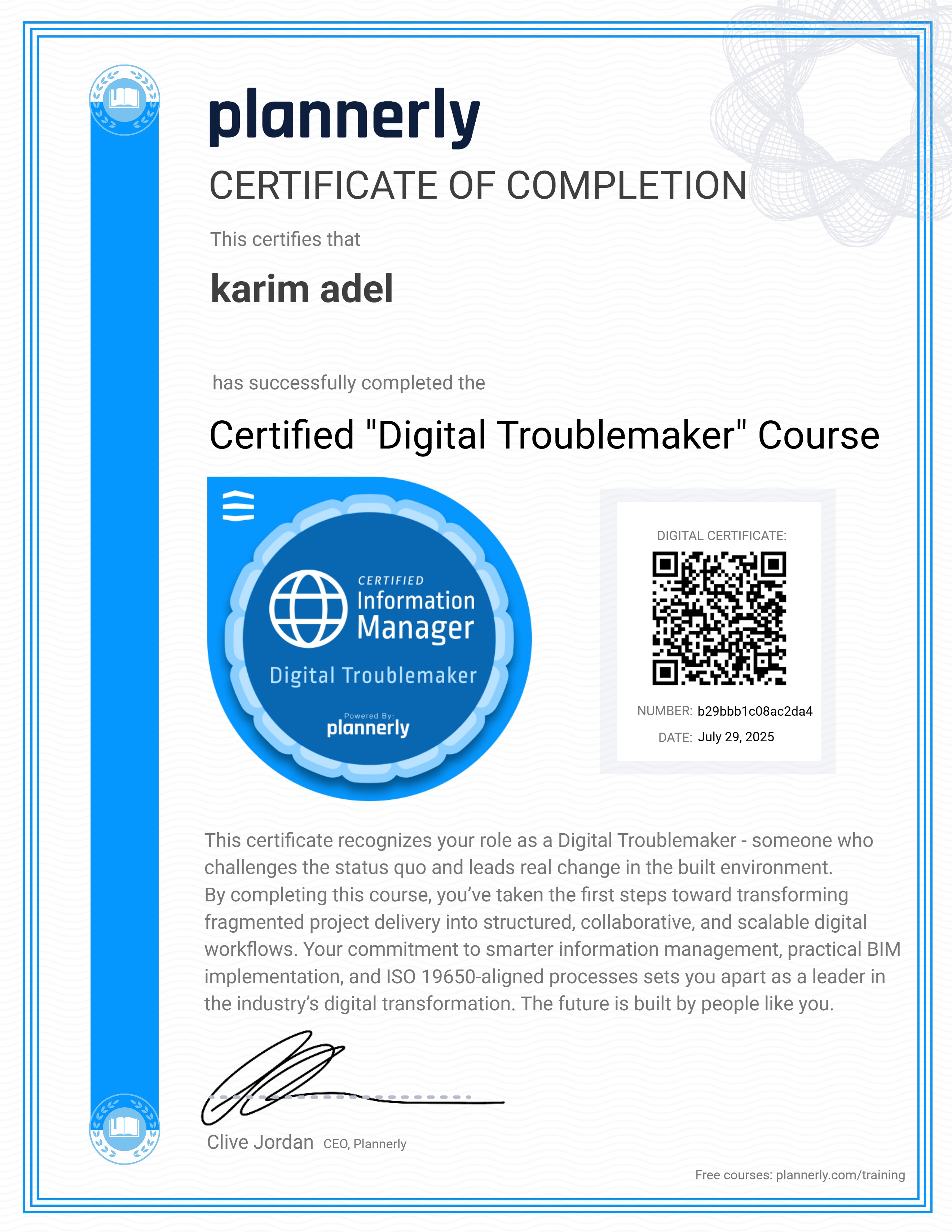 Certified "Digital Troublemaker" 😉