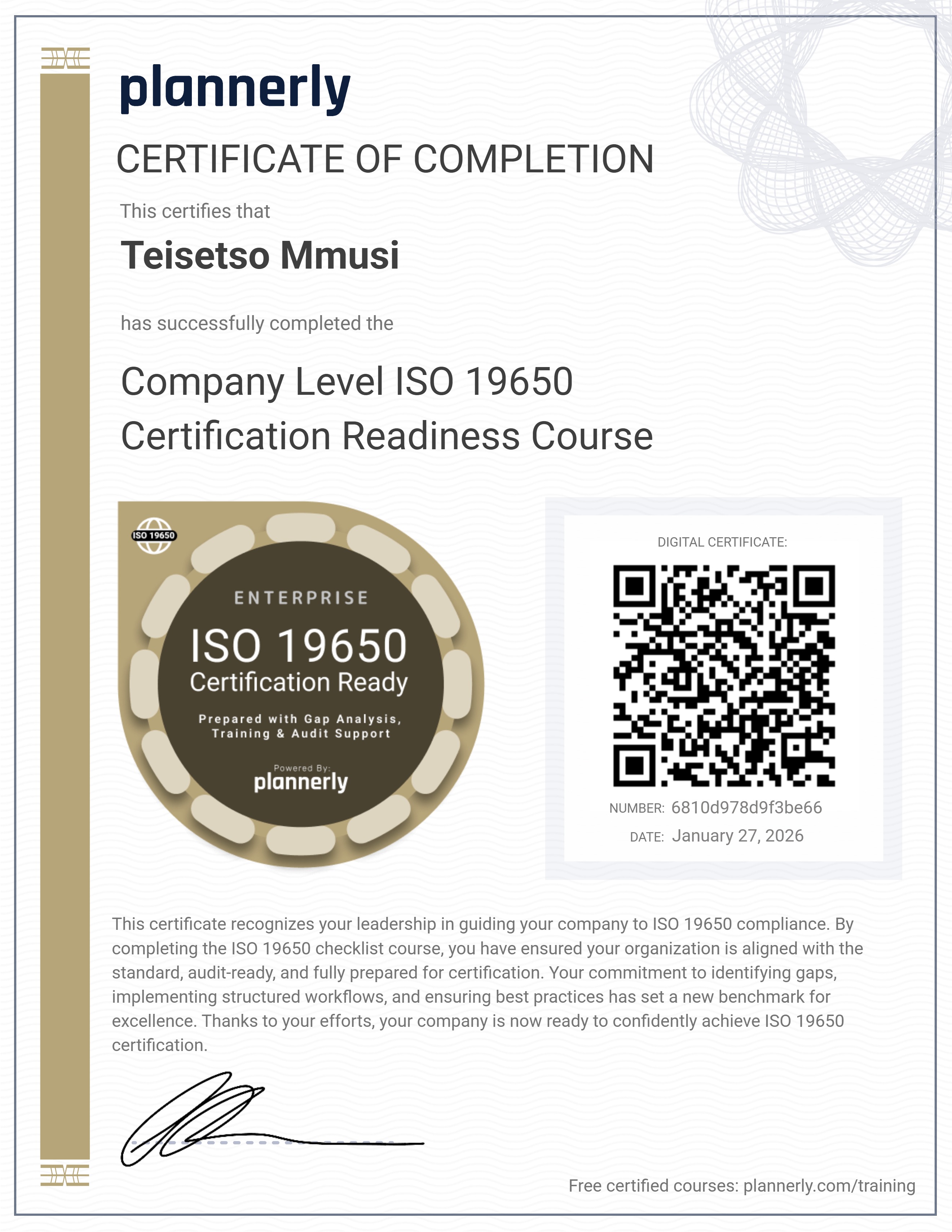 ISO 19650 Company Compliance (with Checklist)