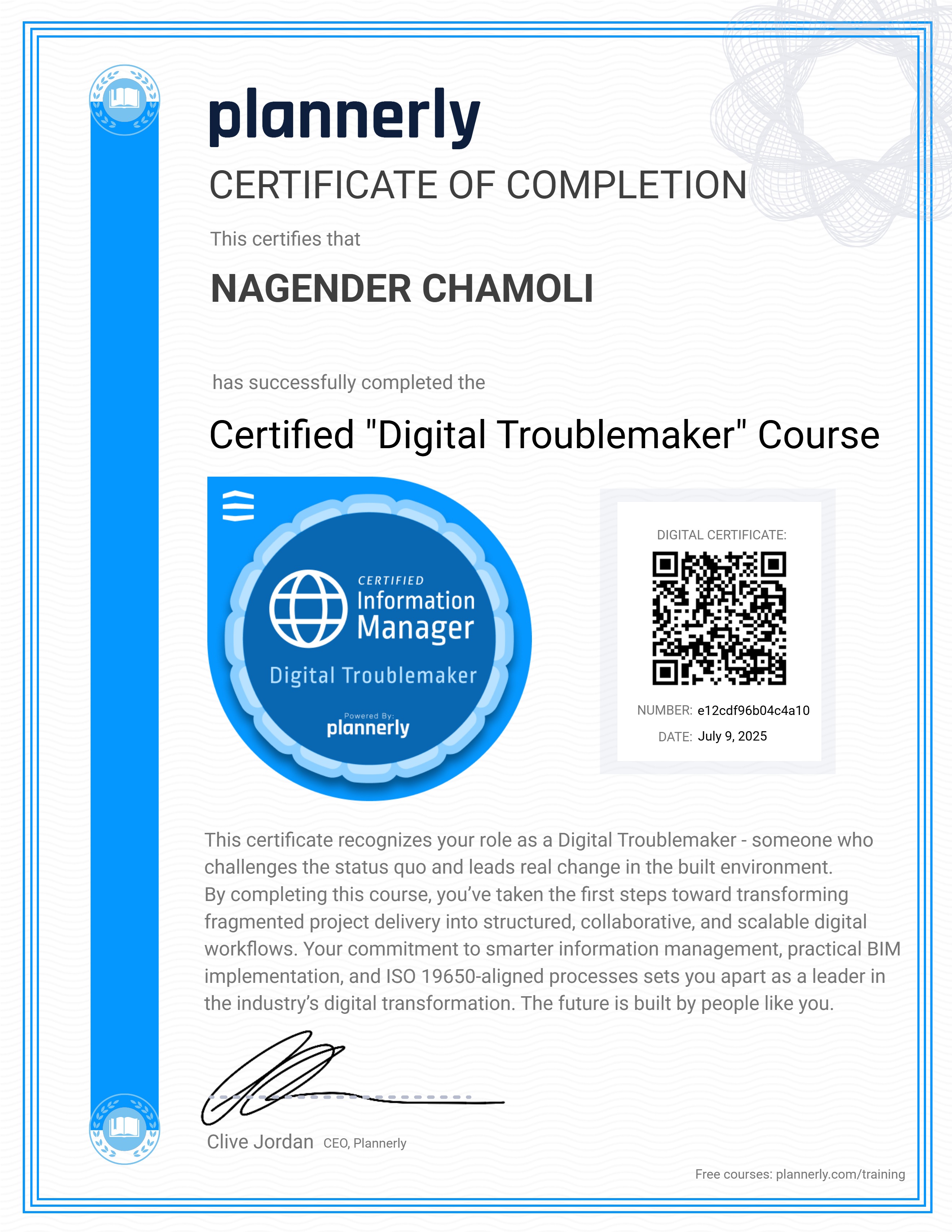 Certified "Digital Troublemaker" 😉